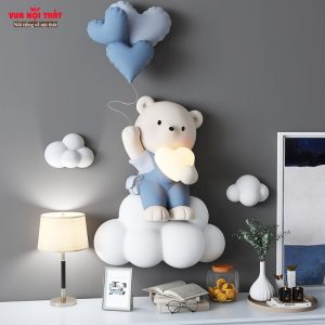 Tượng gấu ngồi trên đám mây TTT09