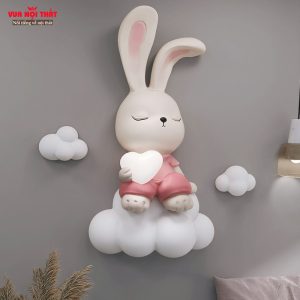 Tượng trang trí tường 3D hình thỏ TT15 giá rẻ