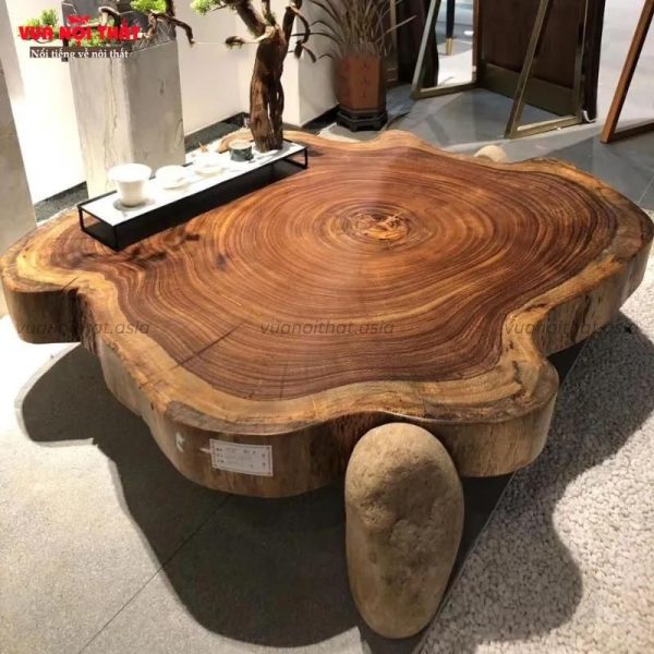 Bàn sofa gỗ epoxy cổ điển BSF20 đẹp