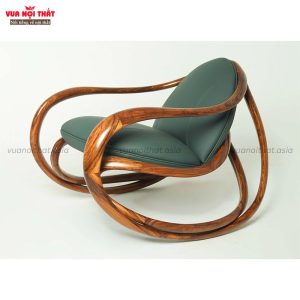 Ghế bập bênh thư giãn gỗ GL15 màu xanh