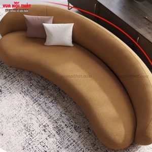 Ghế sofa cong nghệ thuật có vòng cong mềm mại