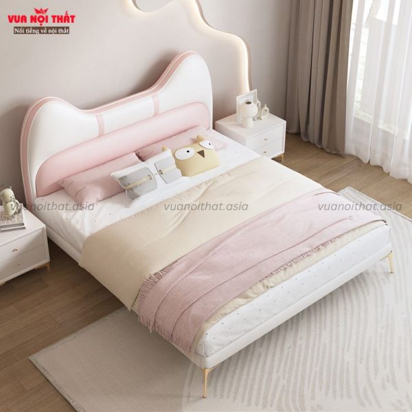 Đặc điểm giường màu hồng cho bé gái GN01