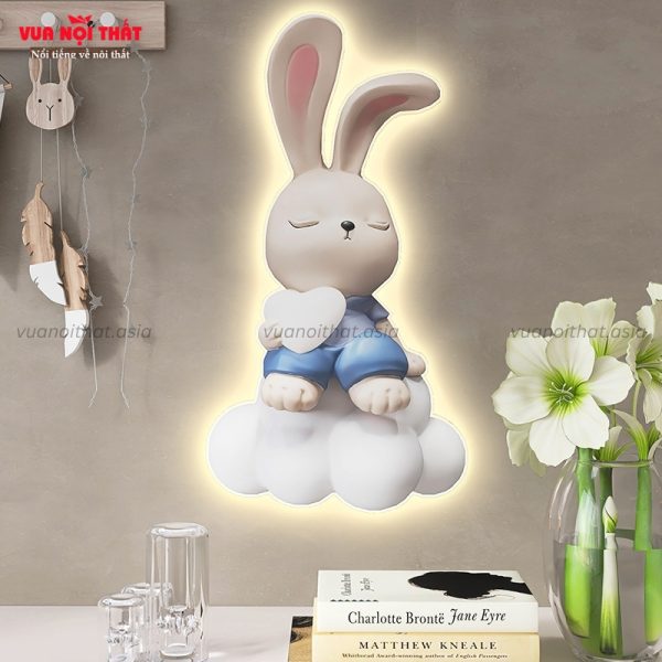 Mô tả tranh đèn LED hình thỏ đáng yêu TT26