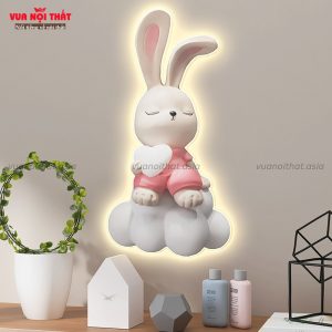 Tranh tường hình thỏ có đèn LED TT26 phù hợp với mọi không gian