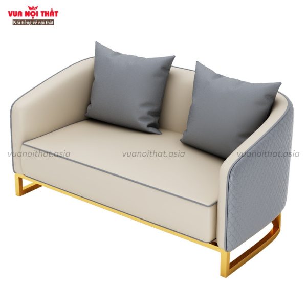 Ghế sofa đôi màu xám BSF36