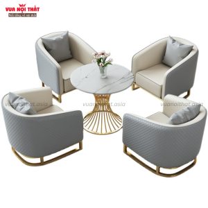 Bộ sofa phòng khách BSF36 mẫu bàn tròn và 4 ghế
