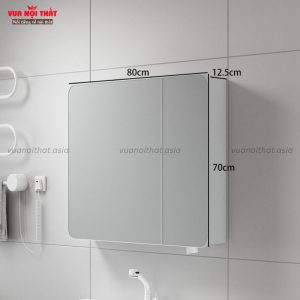 Tủ gương treo tường TG09 80cm không đèn