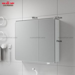 Tủ gương treo tường TG09 90cm không đèn