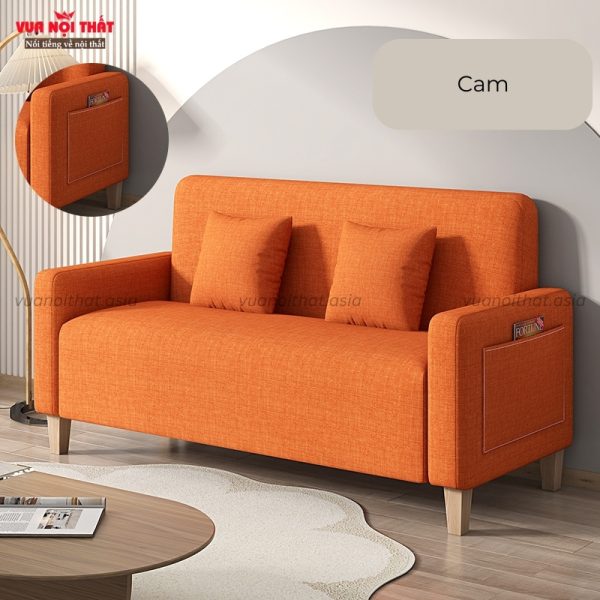 Ghế sofa cho căn hộ mini GSF05 màu cam
