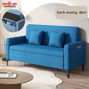 Ghế sofa cho căn hộ mini GSF05 màu xanh dương đậm