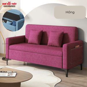 Ghế sofa cho căn hộ mini GSF05 màu hồng