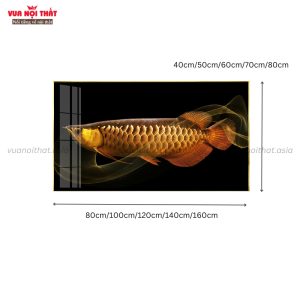 Kích thước tranh treo tường hình cá vàng TT59