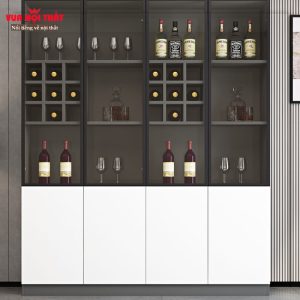 Tủ rượu phòng khách phong cách tối giản TR04