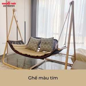 Ghế xích đu thư giãn GBB05 màu tím