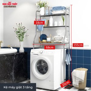 Kệ để đồ trên máy giặt bằng inox PKPT03 giá rẻ