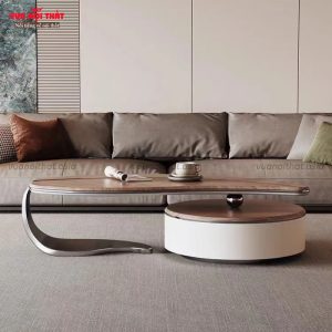 Bàn trà, bàn sofa hình chiếc lá BSF58 có đa dạng kích thước