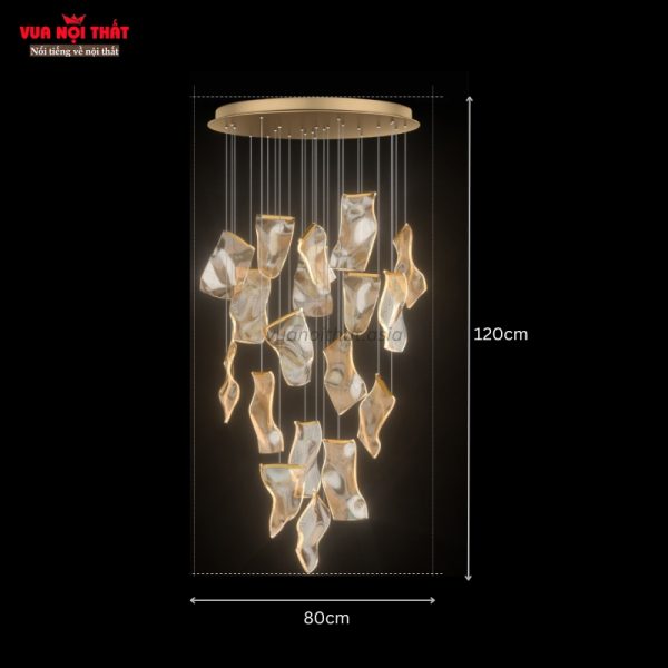 Kích thước đèn thả decor phong cách Bắc Âu DTT33