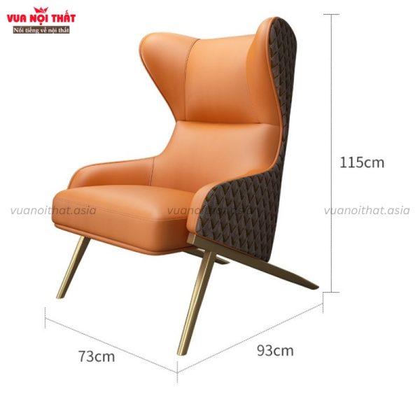 Kích thước ghế sofa đơn Lounge Chair cao cấp GL35