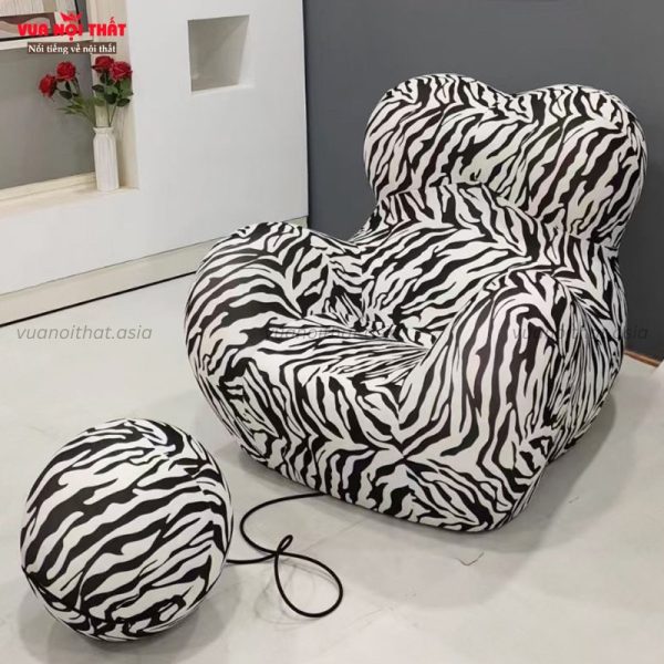 Ghế lười Big Mama Chair GL34 màu ngựa vằn