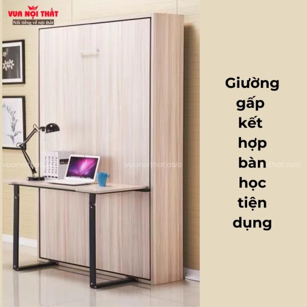 Giường gấp thông minh kết hợp bàn học GN16 nhỏ gọn