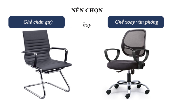 Nên mua ghế quỳ hay ghế xoay văn phòng cho doanh nghiệp