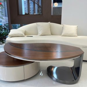 Bàn sofa hình chiếc lá cao cấp BSF58