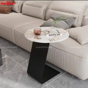 Bàn cạnh sofa mặt đá cao cấp BSF70