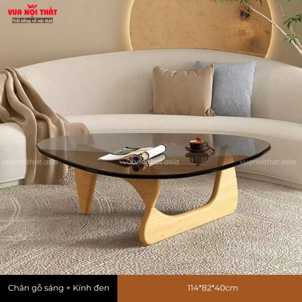 Bàn sofa mặt kính hình tam giác BSF61 đẹp