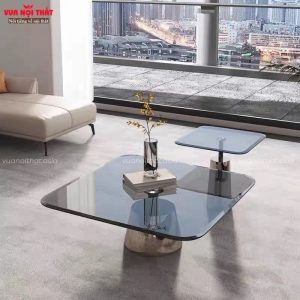 Đơn vị cung cấp bàn sofa mặt kính nhập khẩu giá tốt