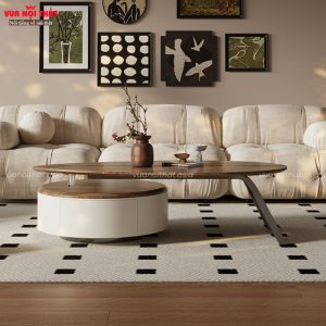 Đặc điểm của bàn sofa hình chiếc lá sang trọng BSF64