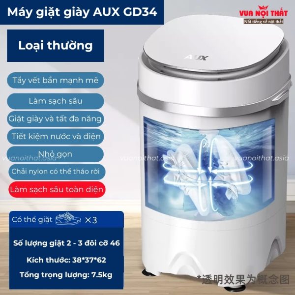 Máy giặt giày thể thao AUX GD34 loại thường