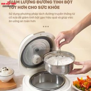 Nồi cơm điện thông minh GD36 có chức năng giảm lượng đường tinh bột trong gạo