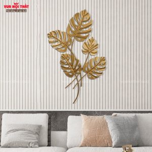 Đặc điểm của tranh decor trang trí lá vàng TT74