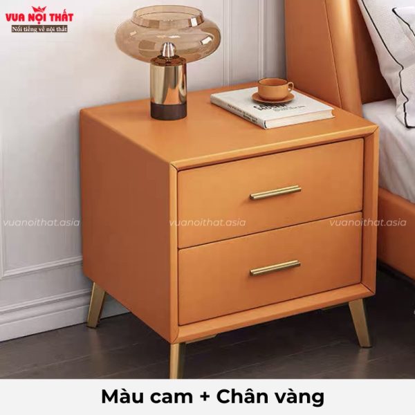 Tủ đầu giường bọc da đẹp TDG10 có đa dạng màu sắc và kích thước