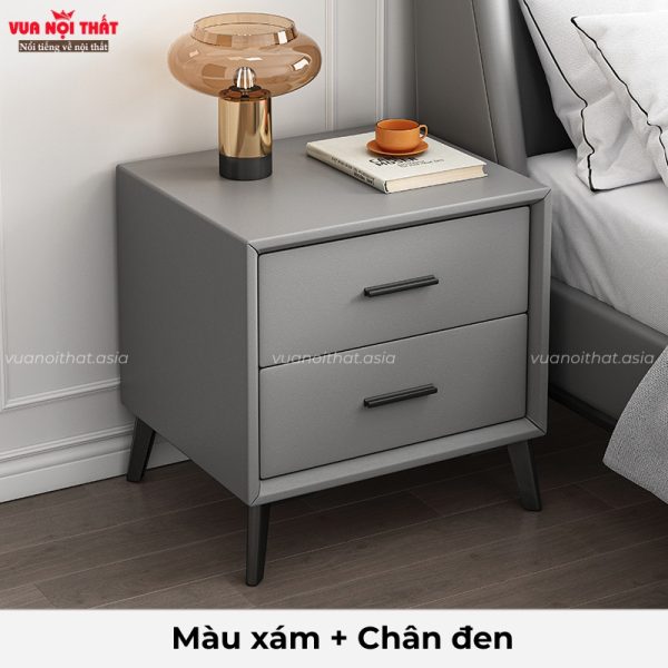 Đặc điểm của tủ đầu giường bọc da hai hộc tủ TDG10