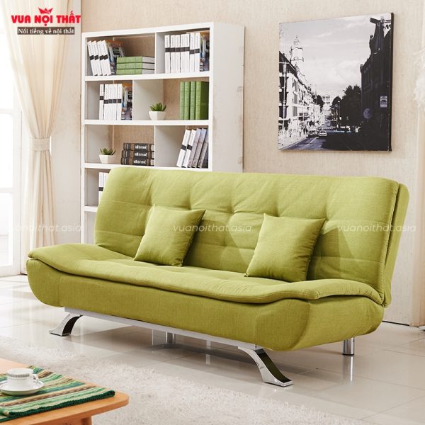 Sofa giường gấp màu xanh nhạt