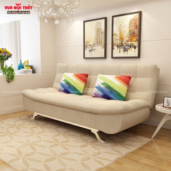 Sofa giường gấp màu be nhạt