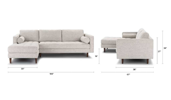 Lựa chọn kích thước sofa phù hợp với không gian phòng khách rộng