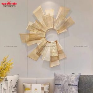 Tranh sắt decor tường TT75 được làm từ chất liệu sắt sơn nhiệt độ cao