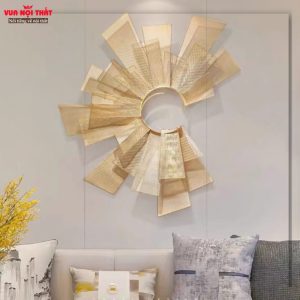 Tranh sắt decor treo tường hình mặt trời TT75