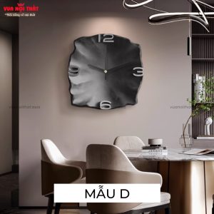 Đồng hồ decor tường đá sa thạch DH16 mẫu D