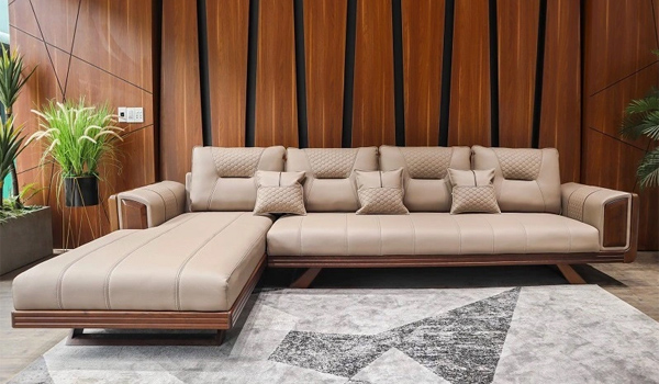 Kích thước ghế sofa gỗ chữ L phổ biến nhất