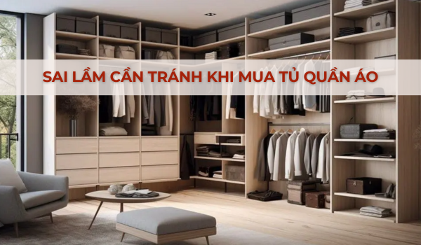 Những sai lầm cần tránh khi mua tủ quần áo không thể không biết