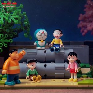 Bộ đồ chơi lắp ráp mô hình lego Doraemon ống xi măng không gian mở MH38