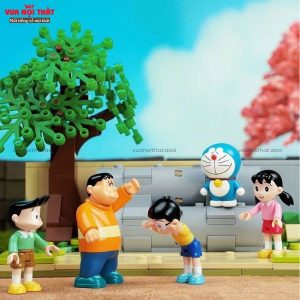 Bộ đồ chơi lắp ráp mô hình lego Doraemon ống xi măng không gian mở MH38