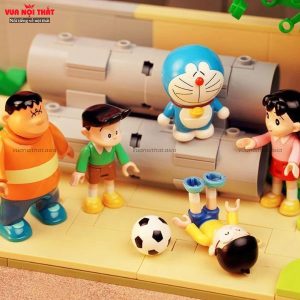 Bộ đồ chơi lắp ráp mô hình lego Doraemon ống xi măng không gian mở MH38