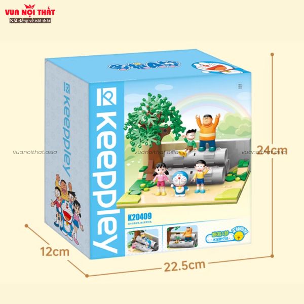 Bộ đồ chơi lắp ráp mô hình lego Doraemon ống xi măng không gian mở MH38