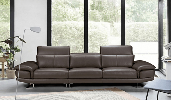 Chọn sofa da cho phòng khách hiện đại