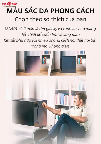 Thiết kế hai màu tím galaxy và xanh lục bản