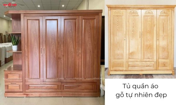 Các loại gỗ thường được dùng trong sản xuất tủ áo gỗ tự nhiên